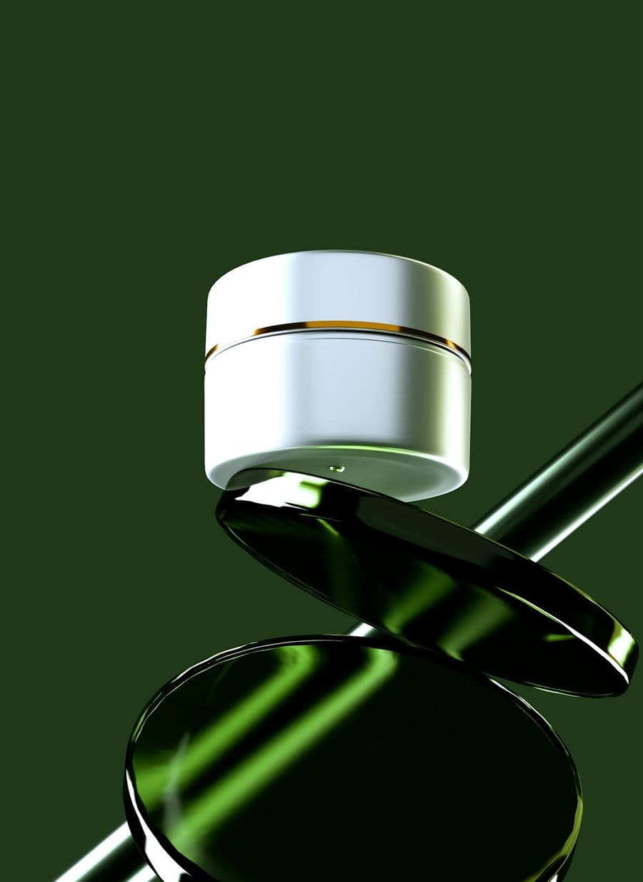 Luxury skincare product in gold packaging (photo: Route4design, Unsplash)